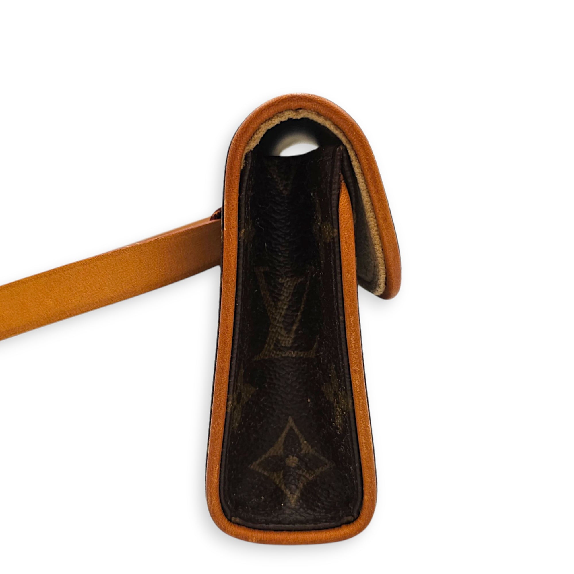 Monogram Pochette Florentine Brown Belt Bag in Coated Canvas Gold hardware CL2608-22768 4