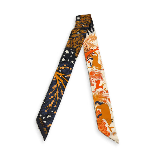 Sous le Charme d'Orphee Baguette  Noir/Orange/Creme Twilly CL2608-22770 1