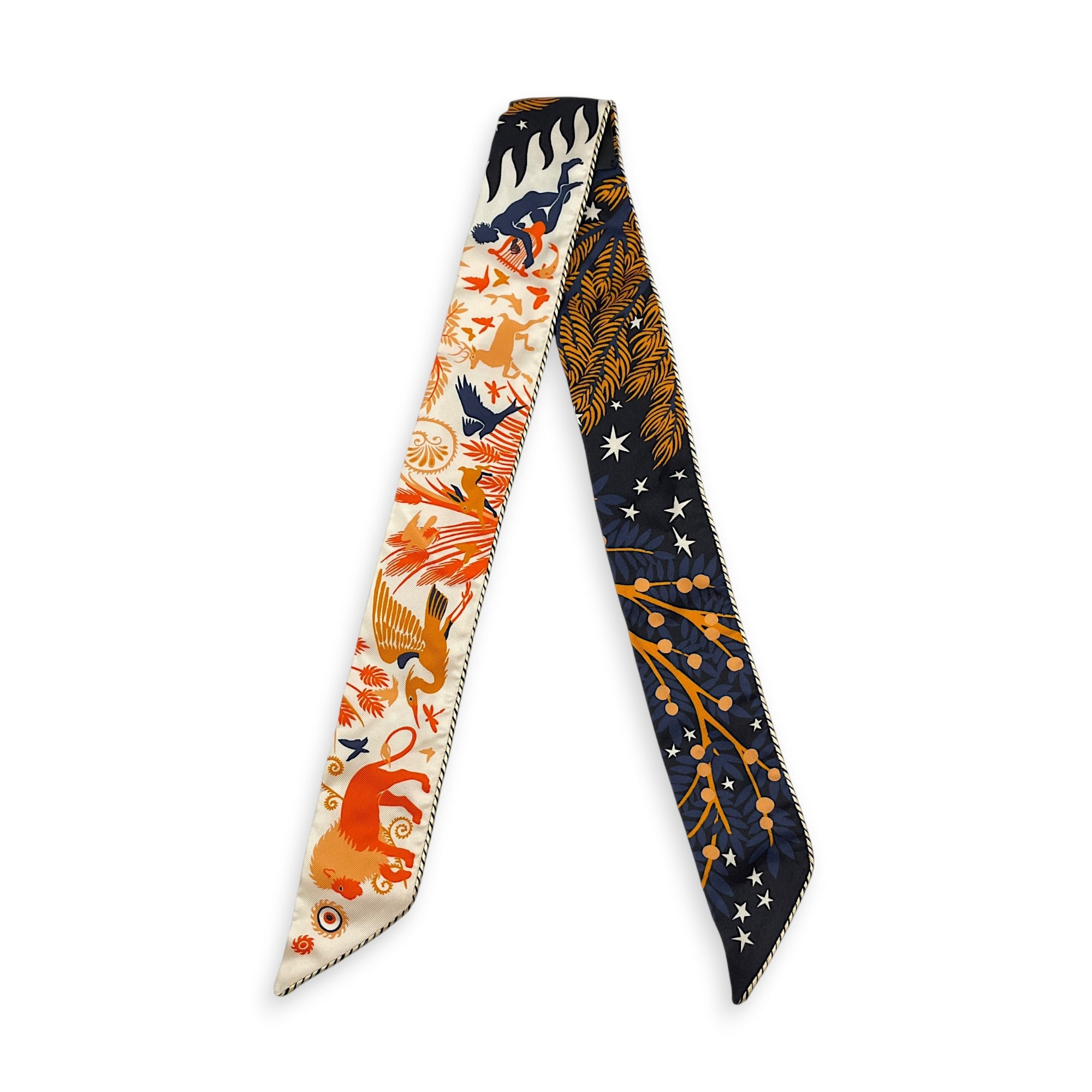 Sous le Charme d'Orphee Baguette  Noir/Orange/Creme Twilly CL2608-22770 2