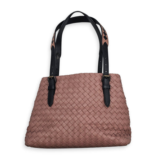 Cesta 26 Pink Tote Bag in Nappa Leather Bunito hardware