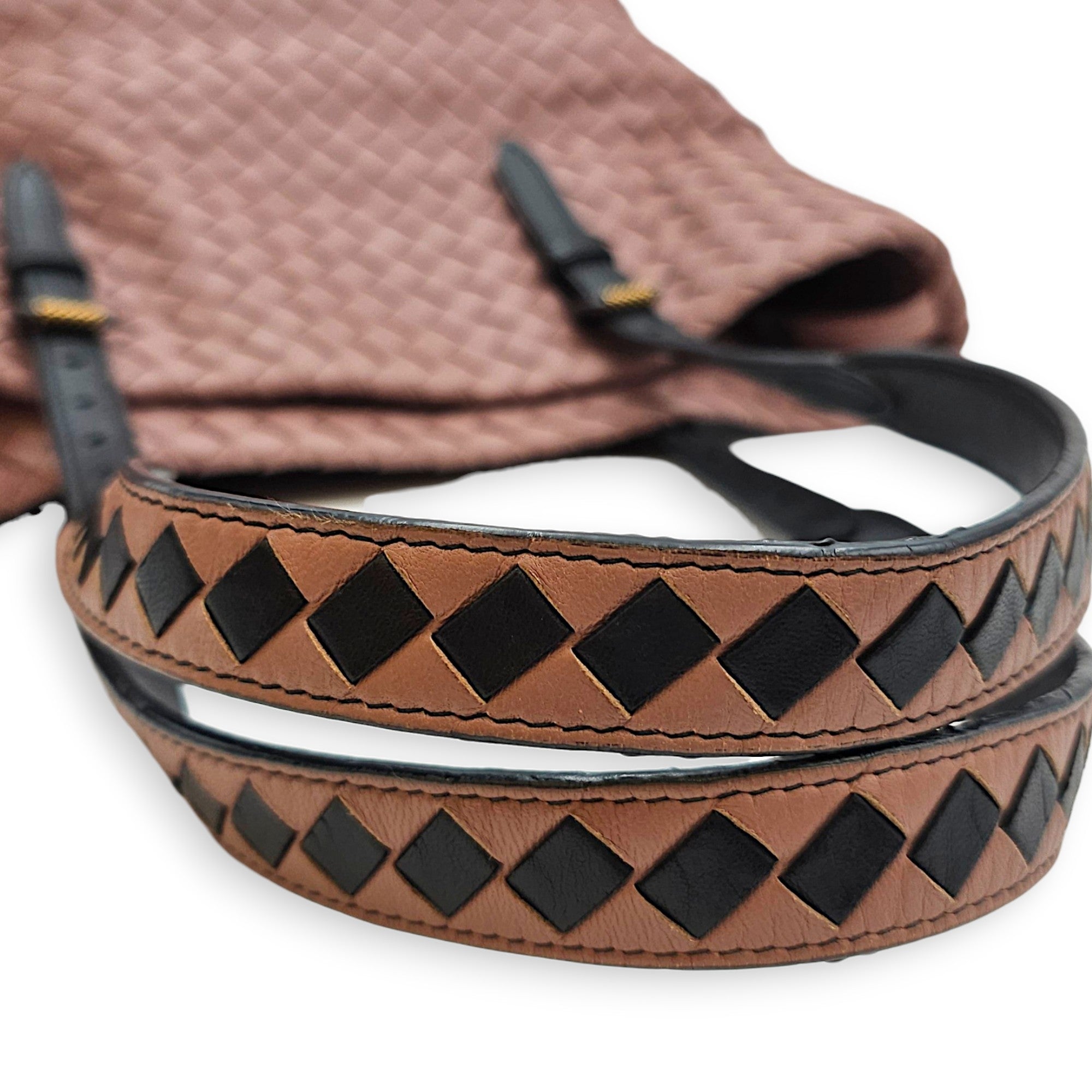Cesta tote 26cm Pink Top Handle Bag in Nappa Leather Bunito hardware