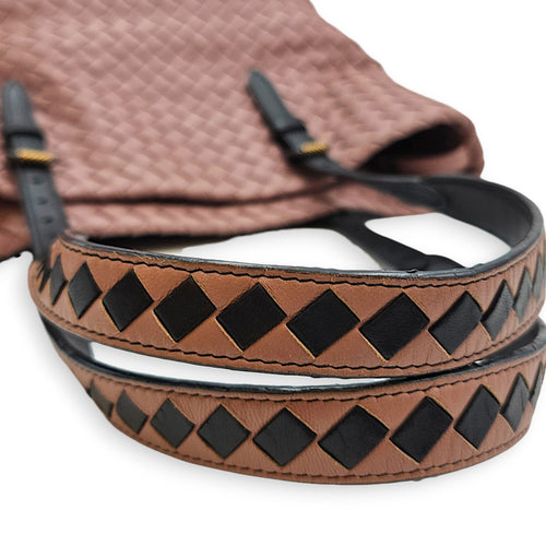 Cesta tote 26cm Pink Top Handle Bag in Nappa Leather Bunito hardware