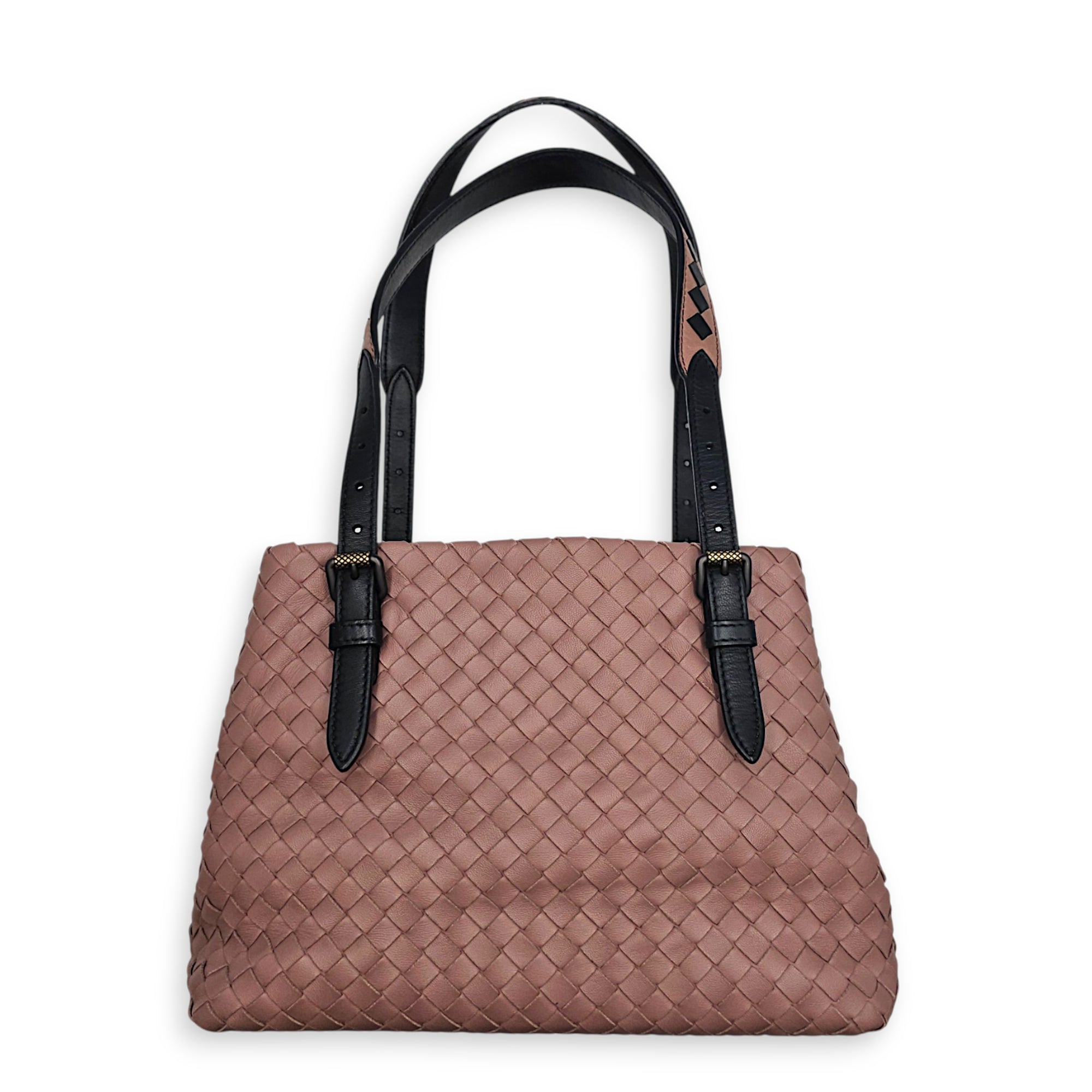 Cesta 26 Pink Tote Bag in Nappa Leather Bunito hardware