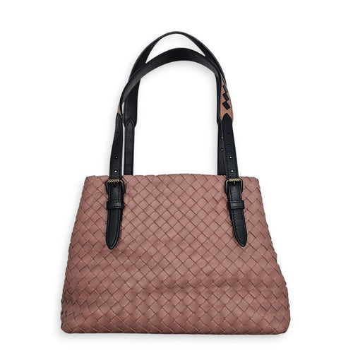 Cesta 26 Pink Tote Bag in Nappa Leather Bunito hardware