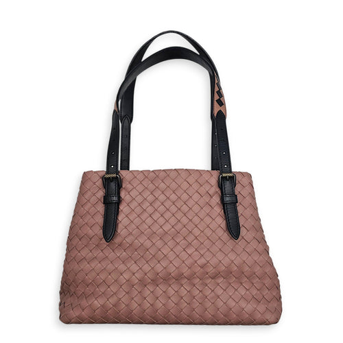 Cesta tote 26cm Pink Top Handle Bag in Nappa Leather Bunito hardware