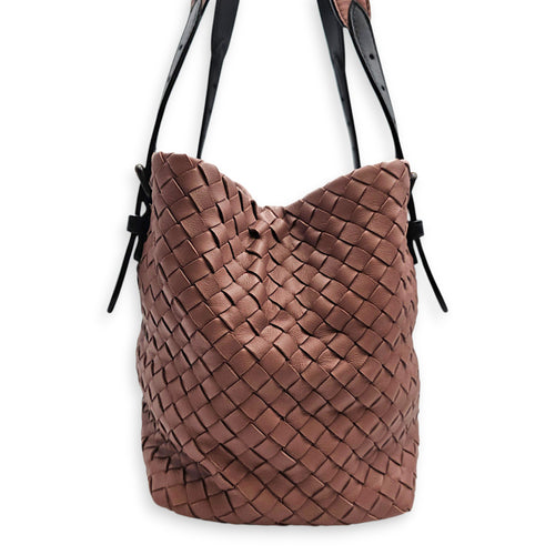 Cesta 26 Pink Tote Bag in Nappa Leather Bunito hardware