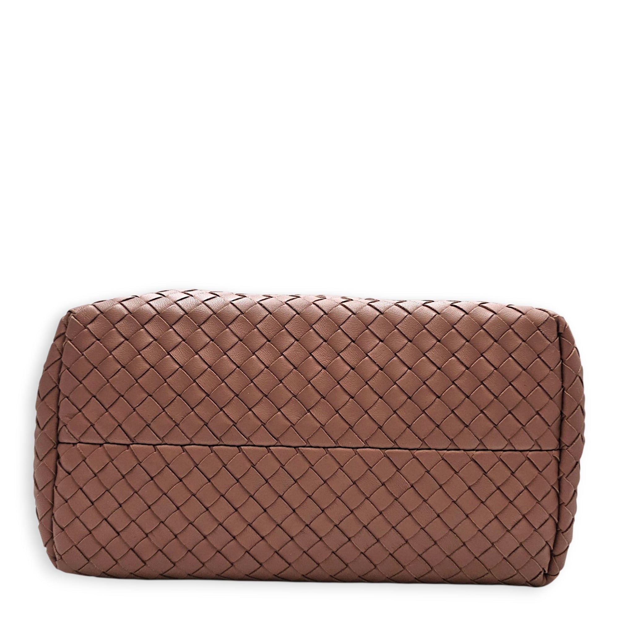 Cesta tote 26cm Pink Top Handle Bag in Nappa Leather Bunito hardware
