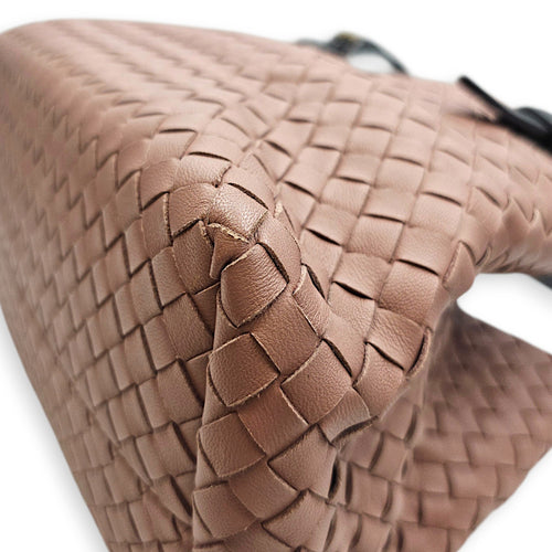 Cesta 26 Pink Tote Bag in Nappa Leather Bunito hardware
