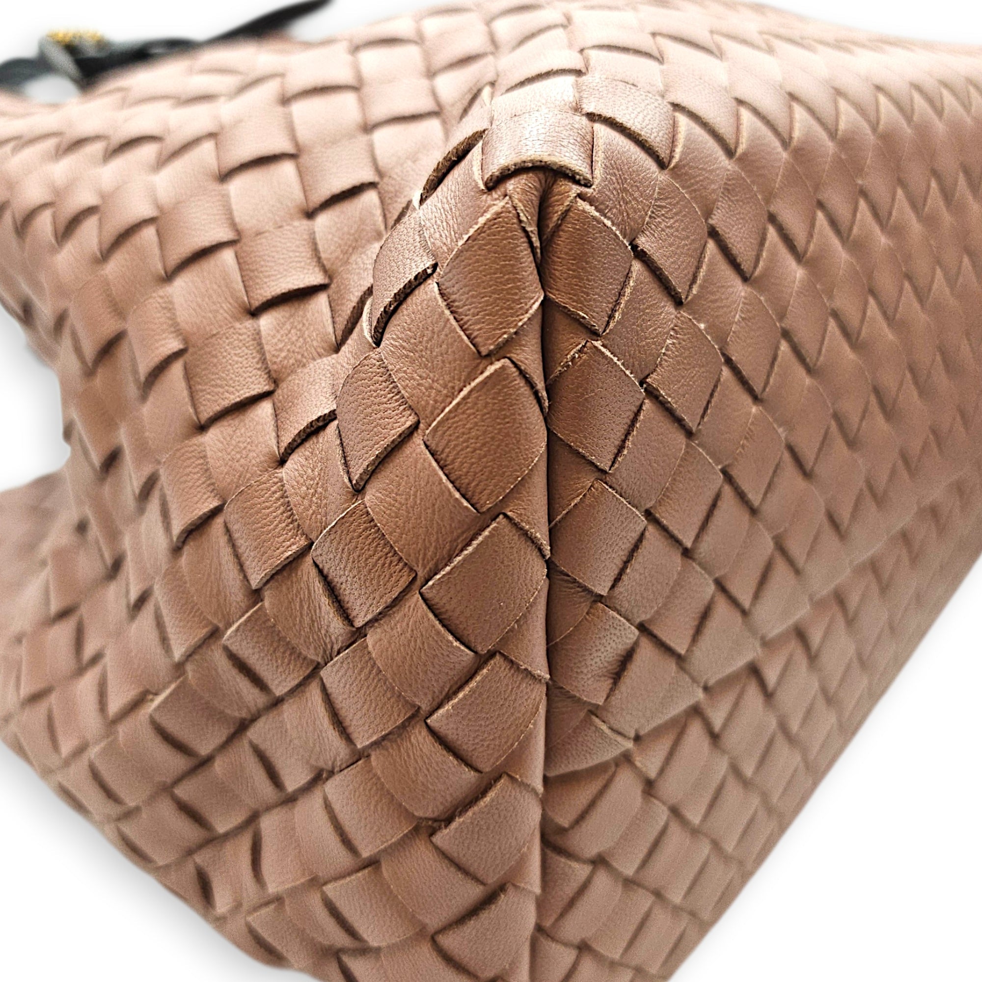 Cesta tote 26cm Pink Top Handle Bag in Nappa Leather Bunito hardware