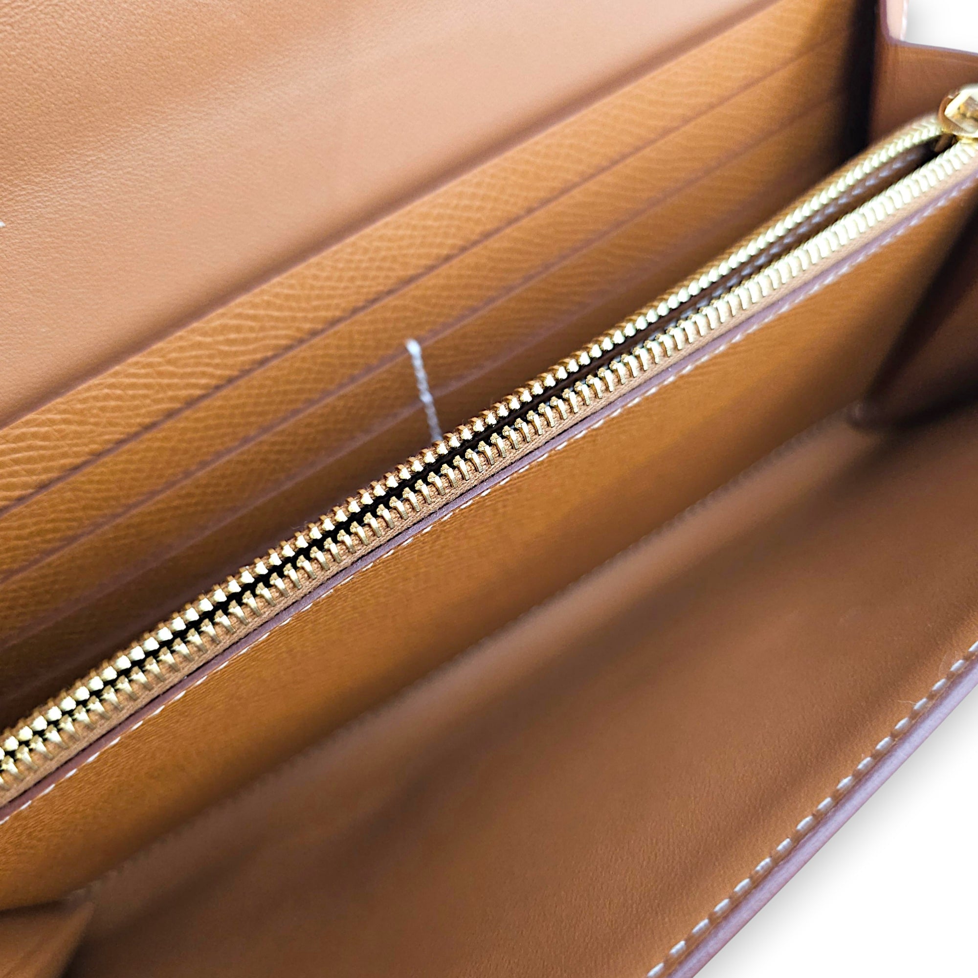 Constance To Go Gold Wallet in Epsom Gold hardware CL2608-22775 6