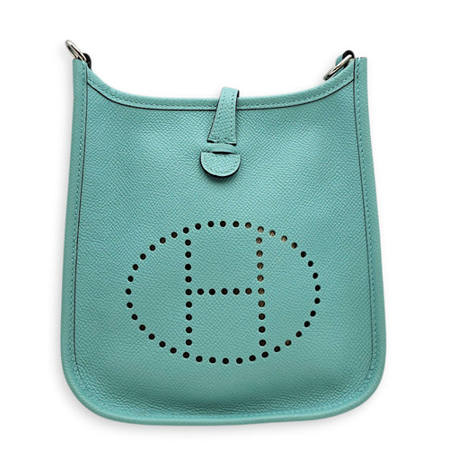 Evelyne Mini Blue Atoll in Epsom Palladium hardware CL2608-22777 1