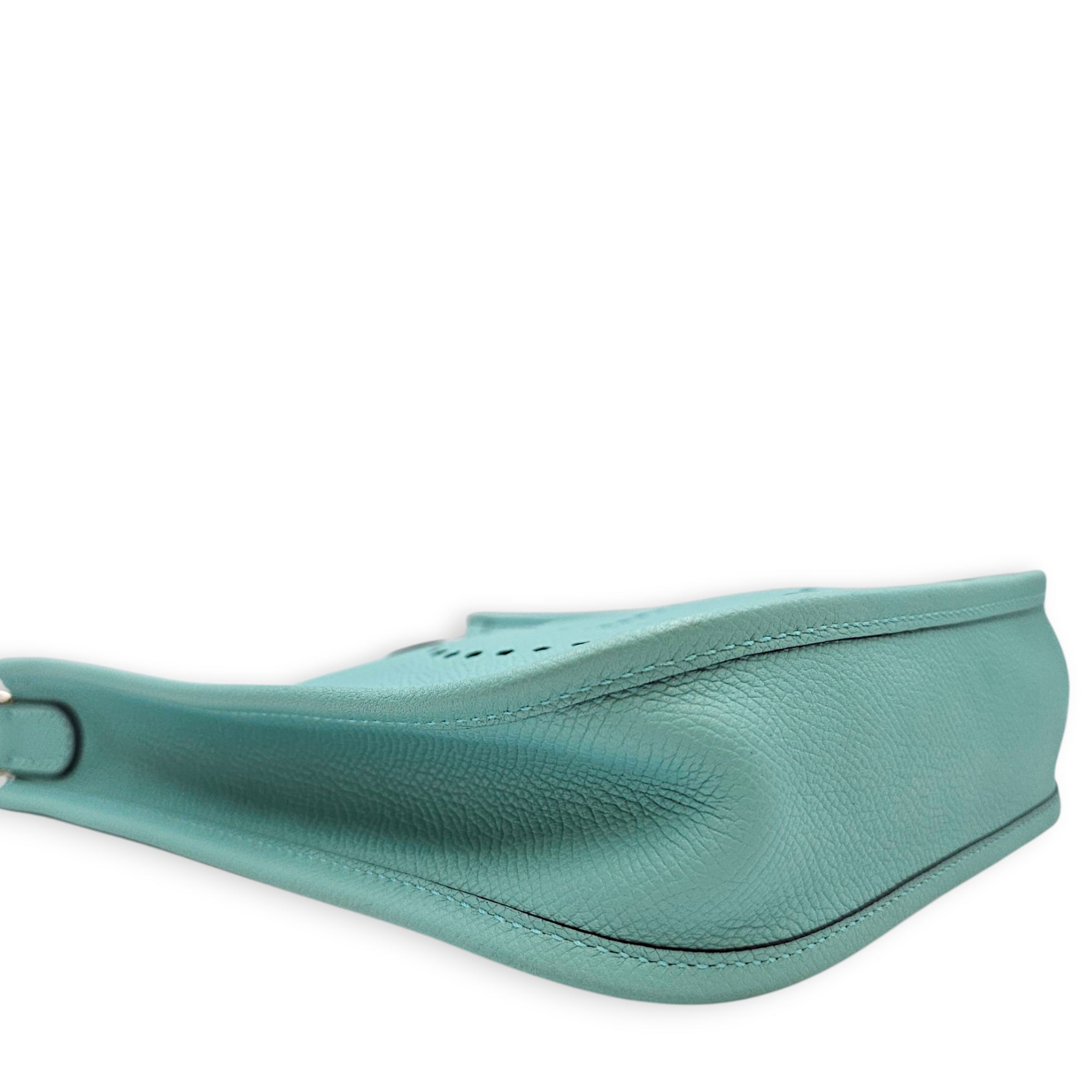 Evelyne Mini Blue Atoll in Epsom Palladium hardware CL2608-22777 7