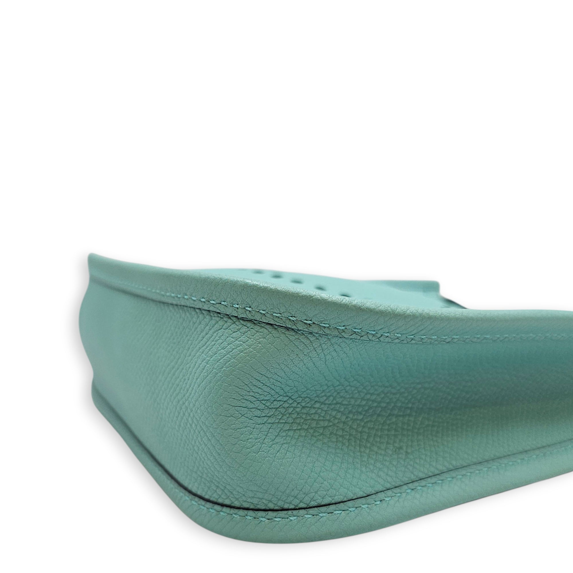 Evelyne Mini Blue Atoll in Epsom Palladium hardware CL2608-22777 8