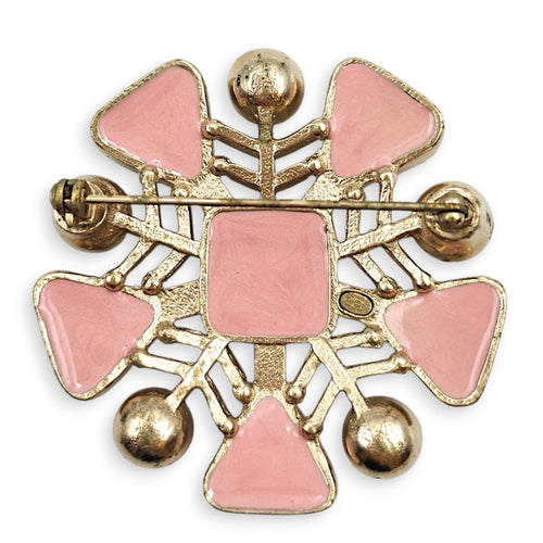 Geometric Stones Pink Brooch Gold hardware CL2608-22779 2