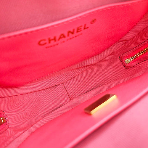 CC in Love Heart Pink Crossbody Bag in Lambskin Gold hardware CL2608-22780 6