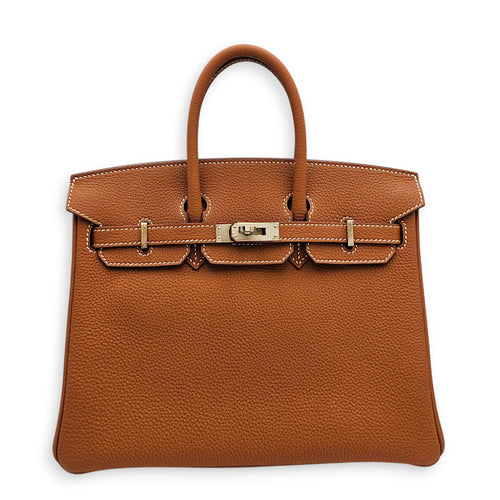 Birkin 25 Gold in Togo Palladium hardware CL2608-22781 1