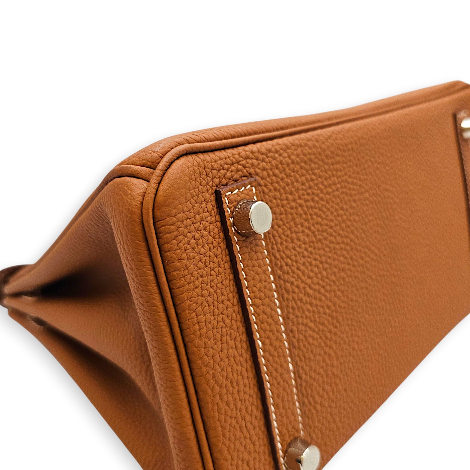Birkin 25 Gold in Togo Palladium hardware CL2608-22781 7