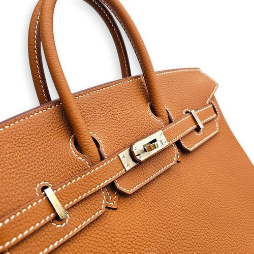 Birkin 25 Gold in Togo Palladium hardware CL2608-22781 9