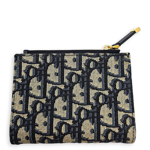 30 Montaigne Dahlia Blue Wallet in Canvas Gold hardware CL2608-22785 2