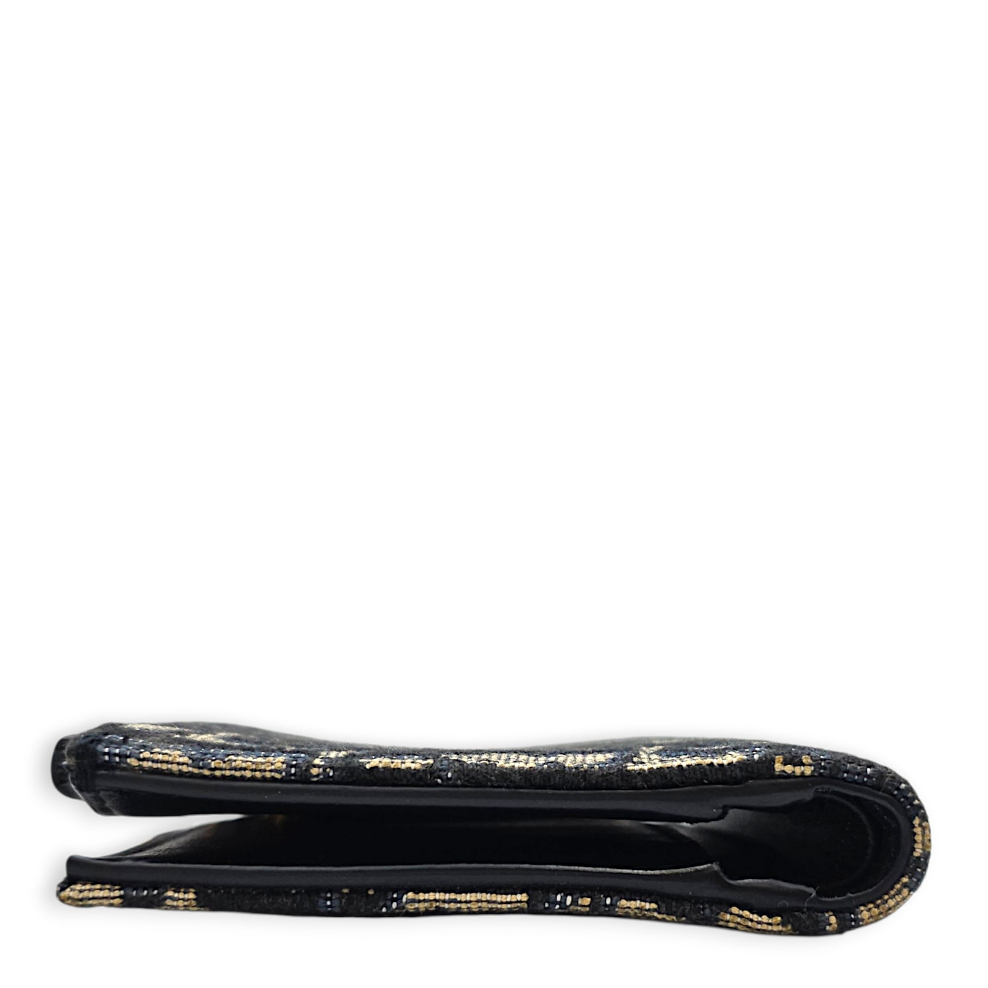 30 Montaigne Dahlia Blue Wallet in Canvas Gold hardware CL2608-22785 3