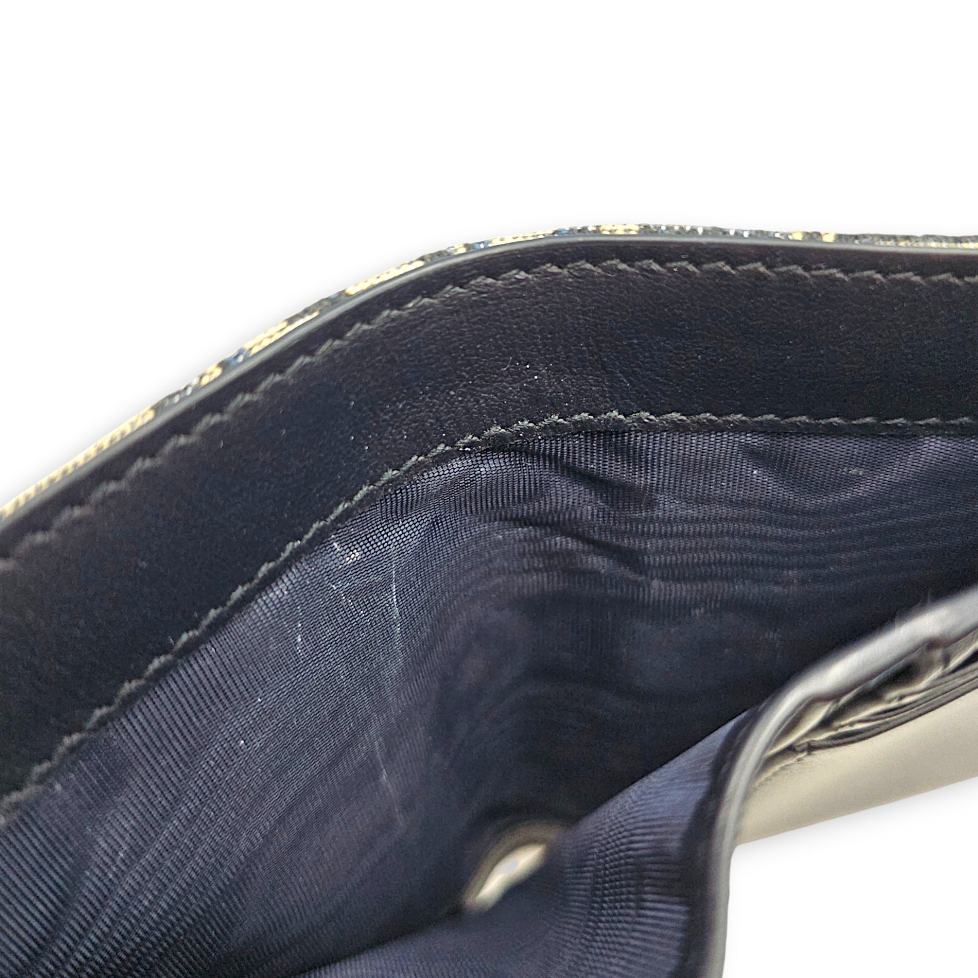 30 Montaigne Dahlia Blue Wallet in Canvas Gold hardware CL2608-22785 7