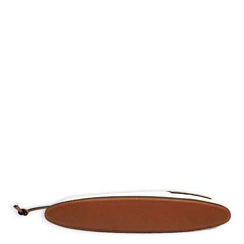 Anagram Oblong Beige Clutch in Canvas Gold hardware CL2608-22788 5