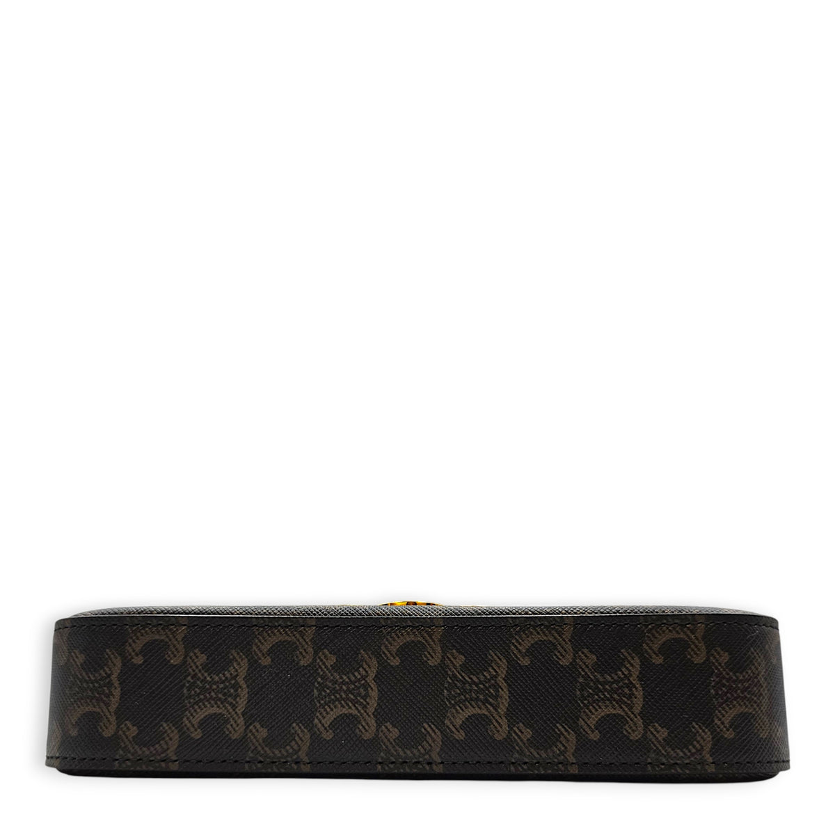 Triomphe 20 Brown Shoulder Bag Guilloche hardware