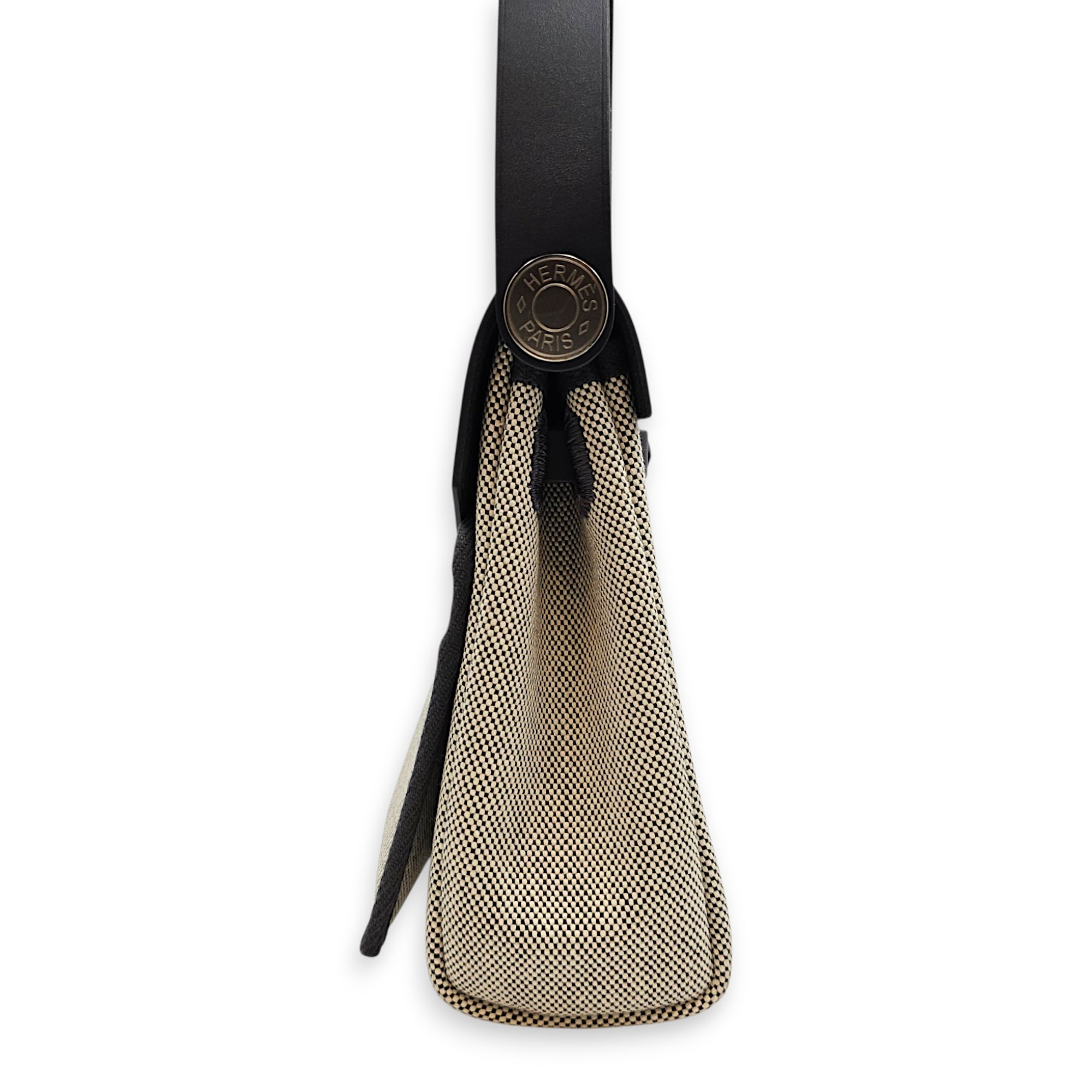 Herbag Mini Ardoise/Ecru-ardoise in Vache Hunter/Toile Palladium hardware CL2608-22792 3