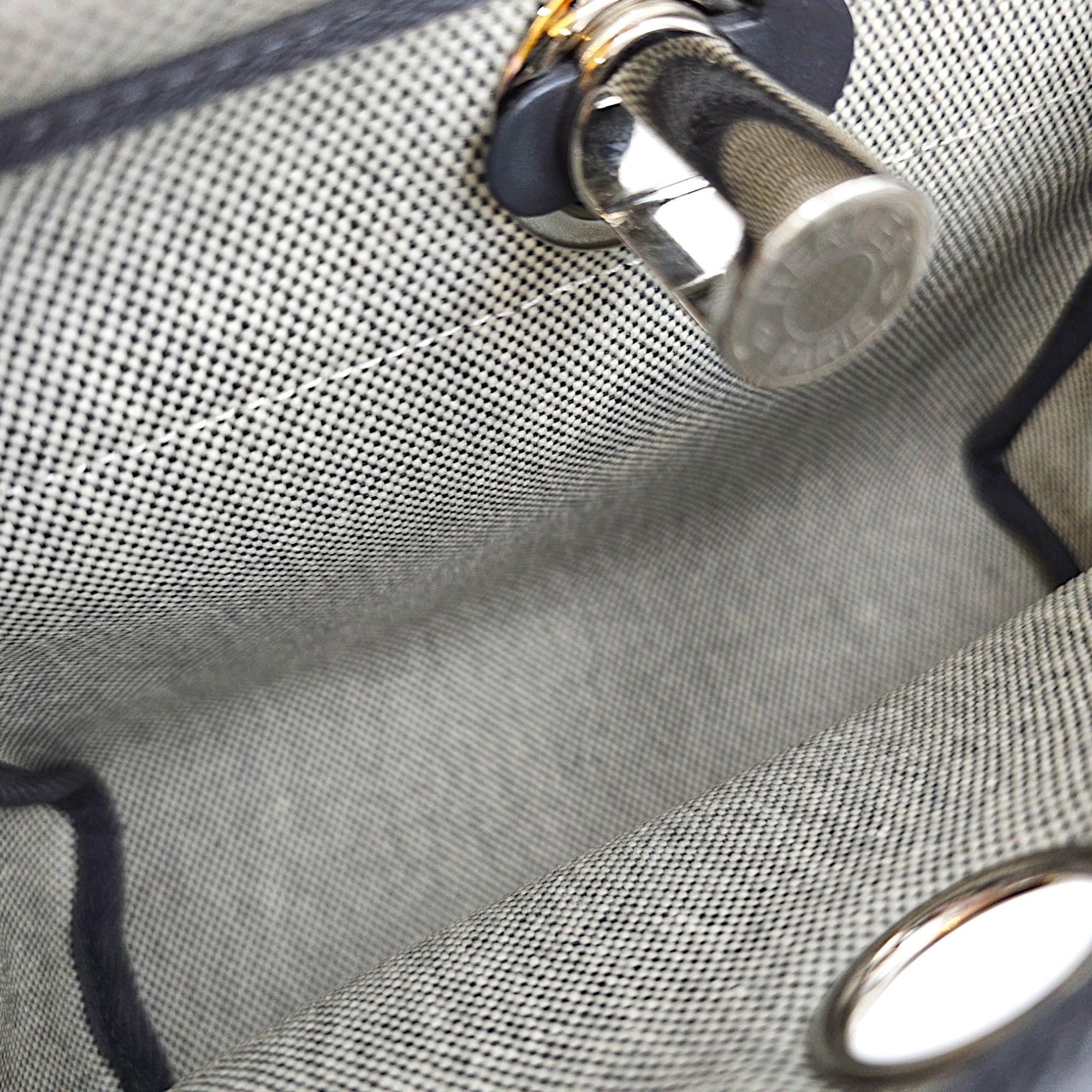Herbag Mini Ardoise/Ecru-ardoise in Vache Hunter/Toile Palladium hardware CL2608-22792 6