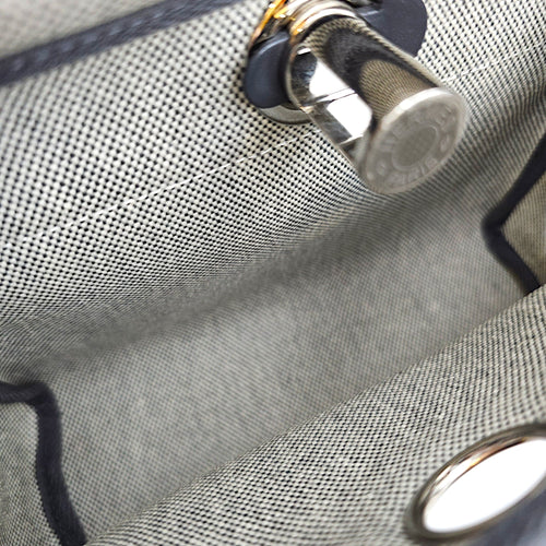 Herbag Mini Ardoise/Ecru-ardoise in Vache Hunter/Toile Palladium hardware CL2608-22792 6