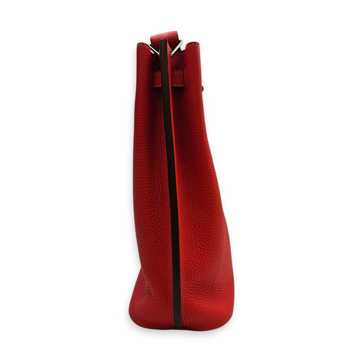 SoKelly 22 Rouge pivoine in Togo Palladium hardware CL2608-22799 4
