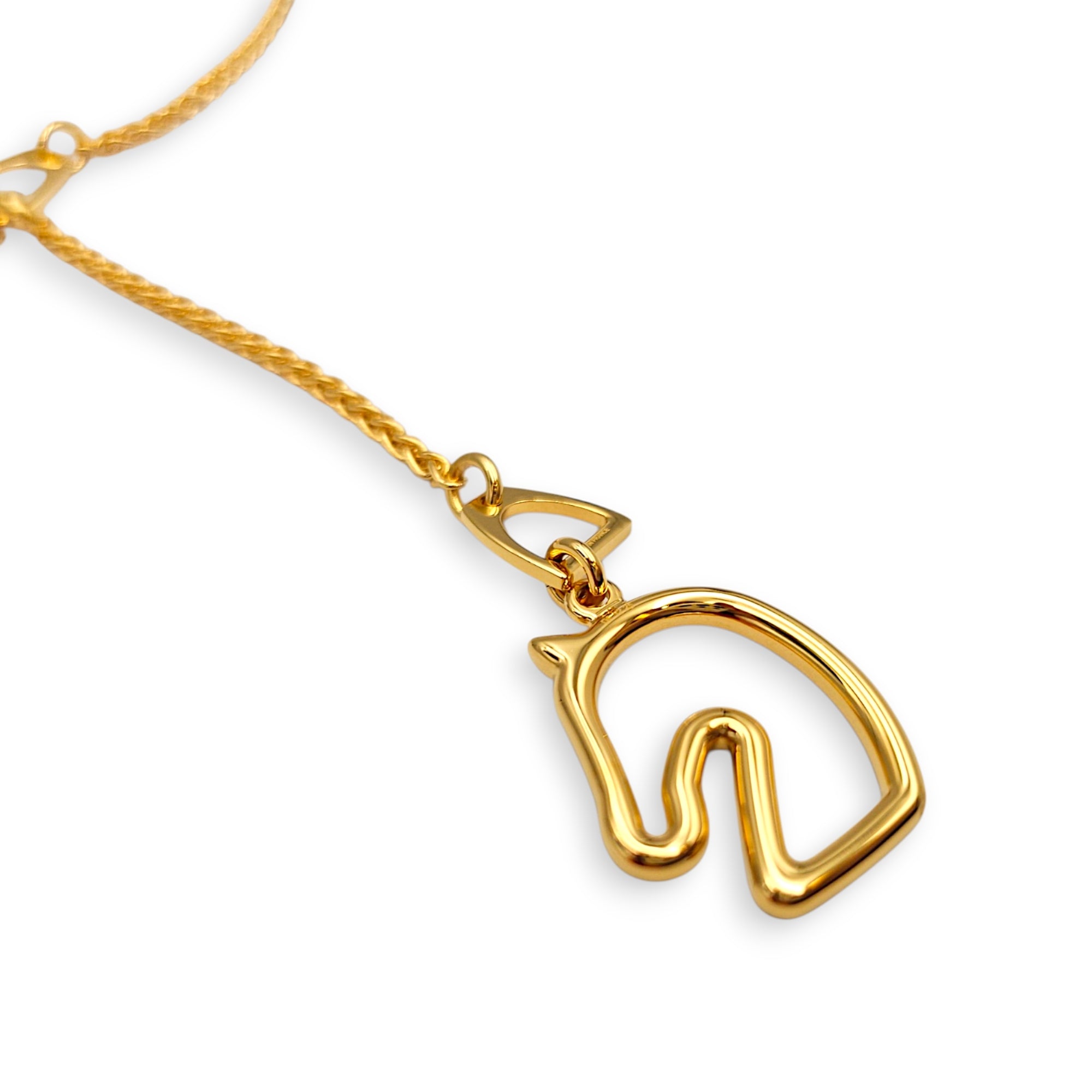 Tonnerre necklace, small model Creme Necklace Gold hardware