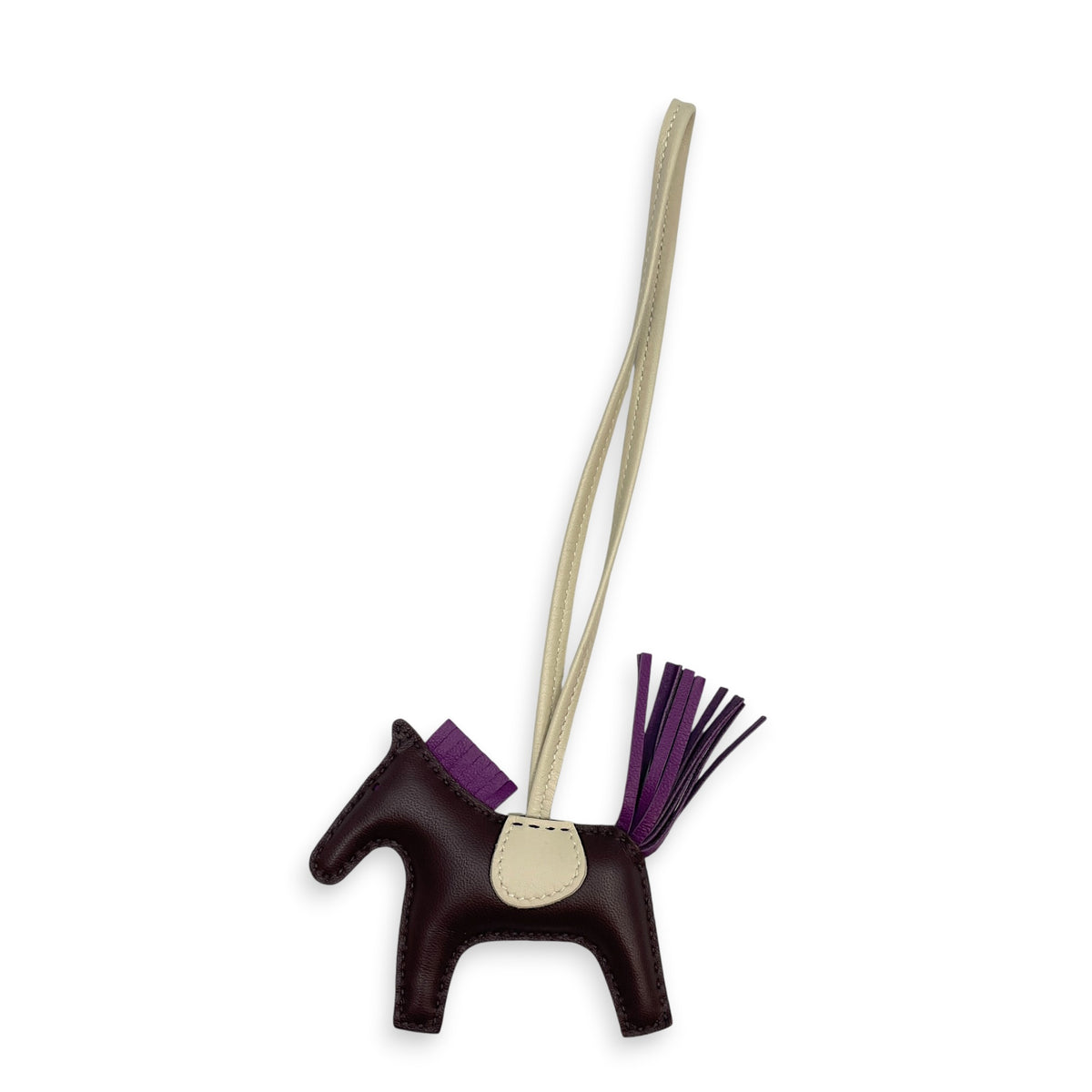 Rodeo PM Rouge Sellier/Violet Bag Accessory in Swift