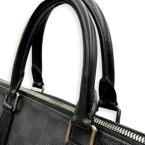 Damier Graphite Porte Documents Jour 40cm Grey Shoulder Bag in Canvas Silver hardware
