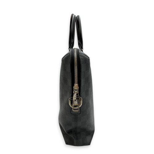 Damier Graphite Porte Documents Jour 40cm Grey Shoulder Bag in Canvas Silver hardware
