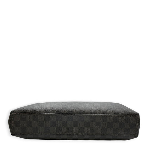 Damier Graphite Porte Documents Jour 40cm Grey Shoulder Bag in Canvas Silver hardware