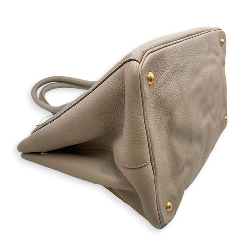 Vitello Daino GM Grey Tote Bag in Calfskin Gold hardware CL2608-22837 7