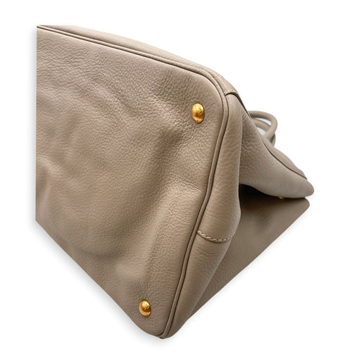Vitello Daino GM Grey Tote Bag in Calfskin Gold hardware CL2608-22837 8