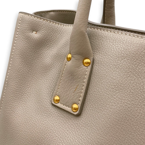 Vitello Daino GM Grey Tote Bag in Calfskin Gold hardware CL2608-22837 9
