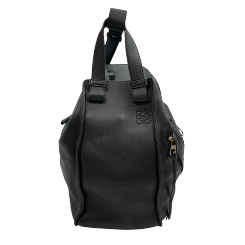 Hammock Large Black Shoulder Bag in Calfskin Silver hardware CL2608-22840 1