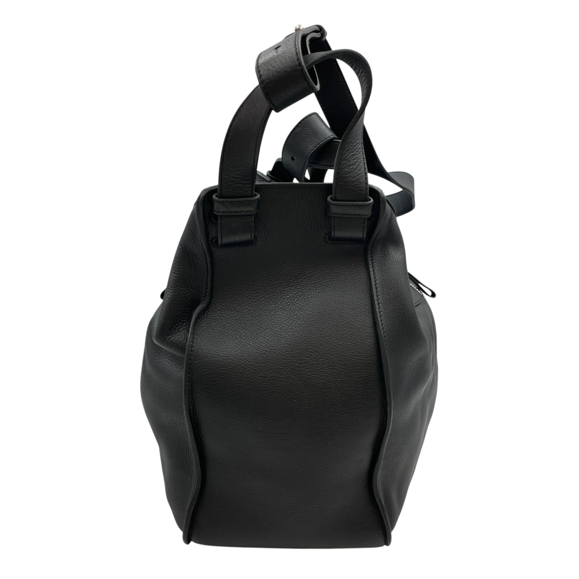 Hammock Large Black Shoulder Bag in Calfskin Silver hardware CL2608-22840 2