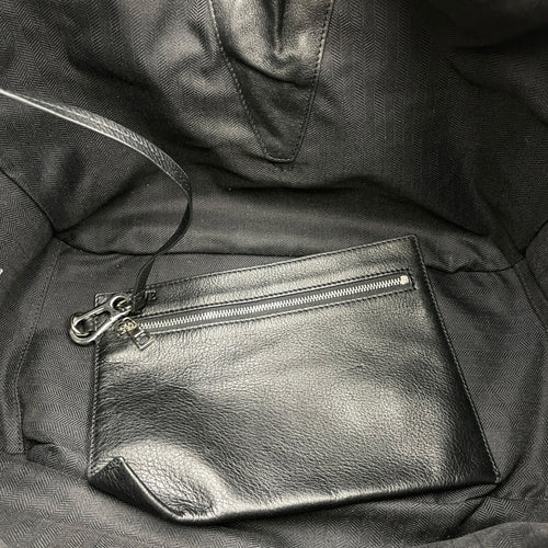 Hammock Large Black Shoulder Bag in Calfskin Silver hardware CL2608-22840 6