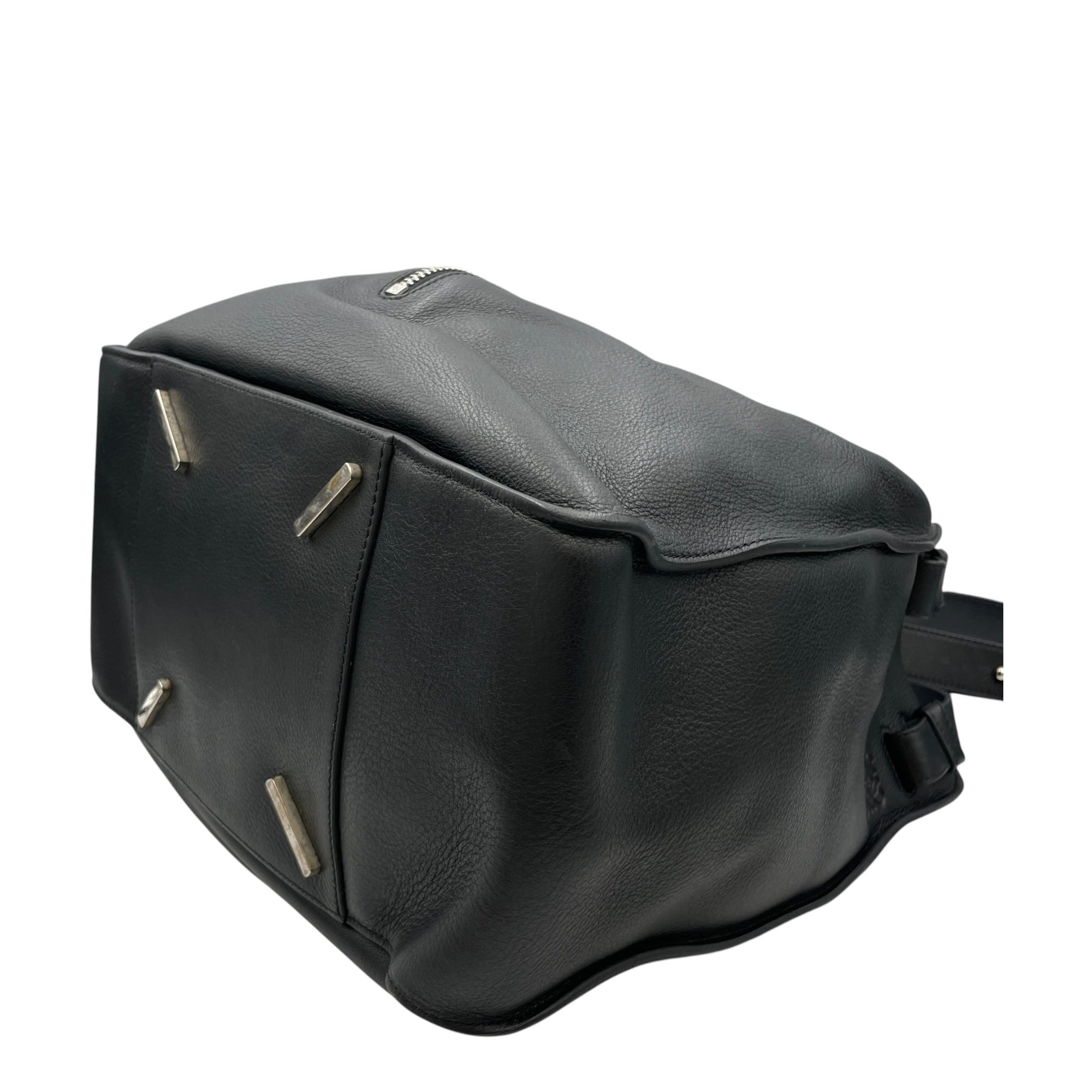 Hammock Large Black Shoulder Bag in Calfskin Silver hardware CL2608-22840 7