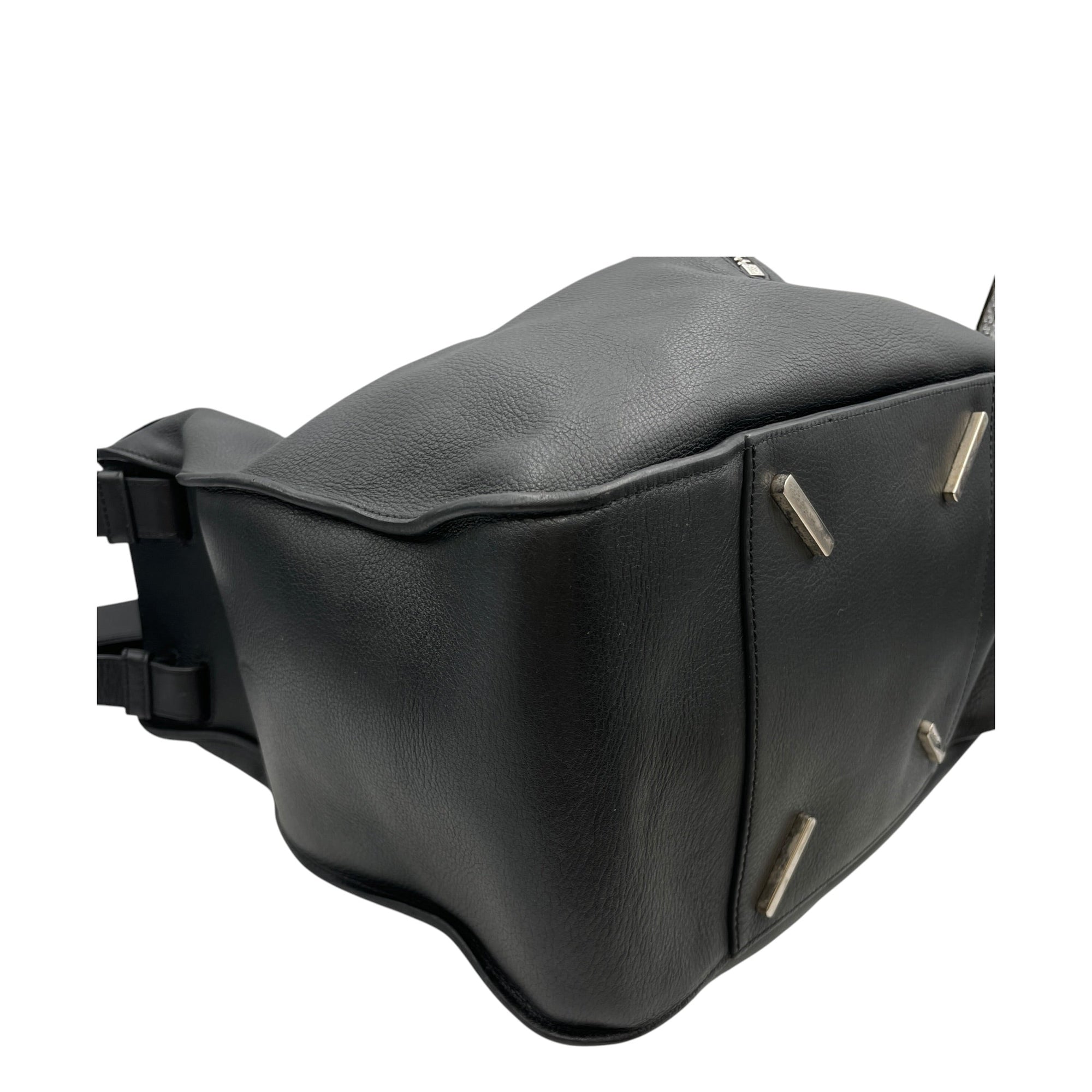 Hammock Large Black Shoulder Bag in Calfskin Silver hardware CL2608-22840 8