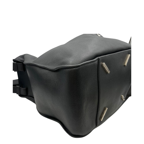 Hammock Large Black Shoulder Bag in Calfskin Silver hardware CL2608-22840 8