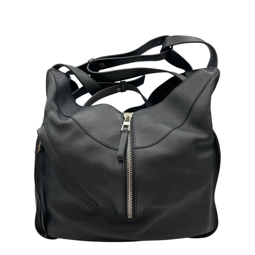 Hammock Large Black Shoulder Bag in Calfskin Silver hardware CL2608-22840 9
