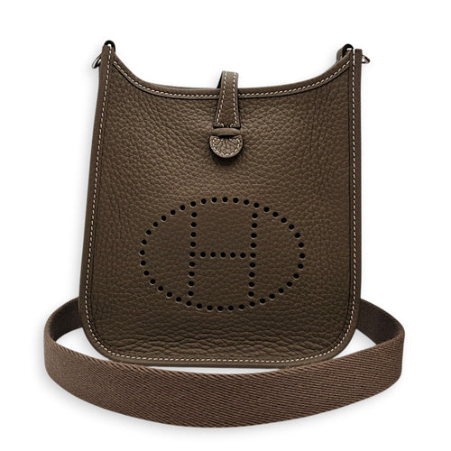 Evelyne Mini Etoupe in Clemence Palladium hardware CL2608-22848 3