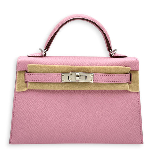 Sellier Kelly 20 Mauve Sylvestre in Epsom Palladium hardware CL2608-22860 1
