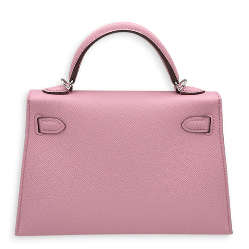 Sellier Kelly 20 Mauve Sylvestre in Epsom Palladium hardware CL2608-22860 2