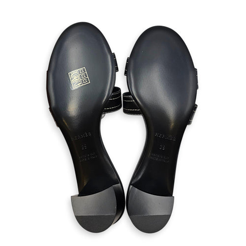Oasis  39 Black Sandals in Calfskin CL2608-22862 3